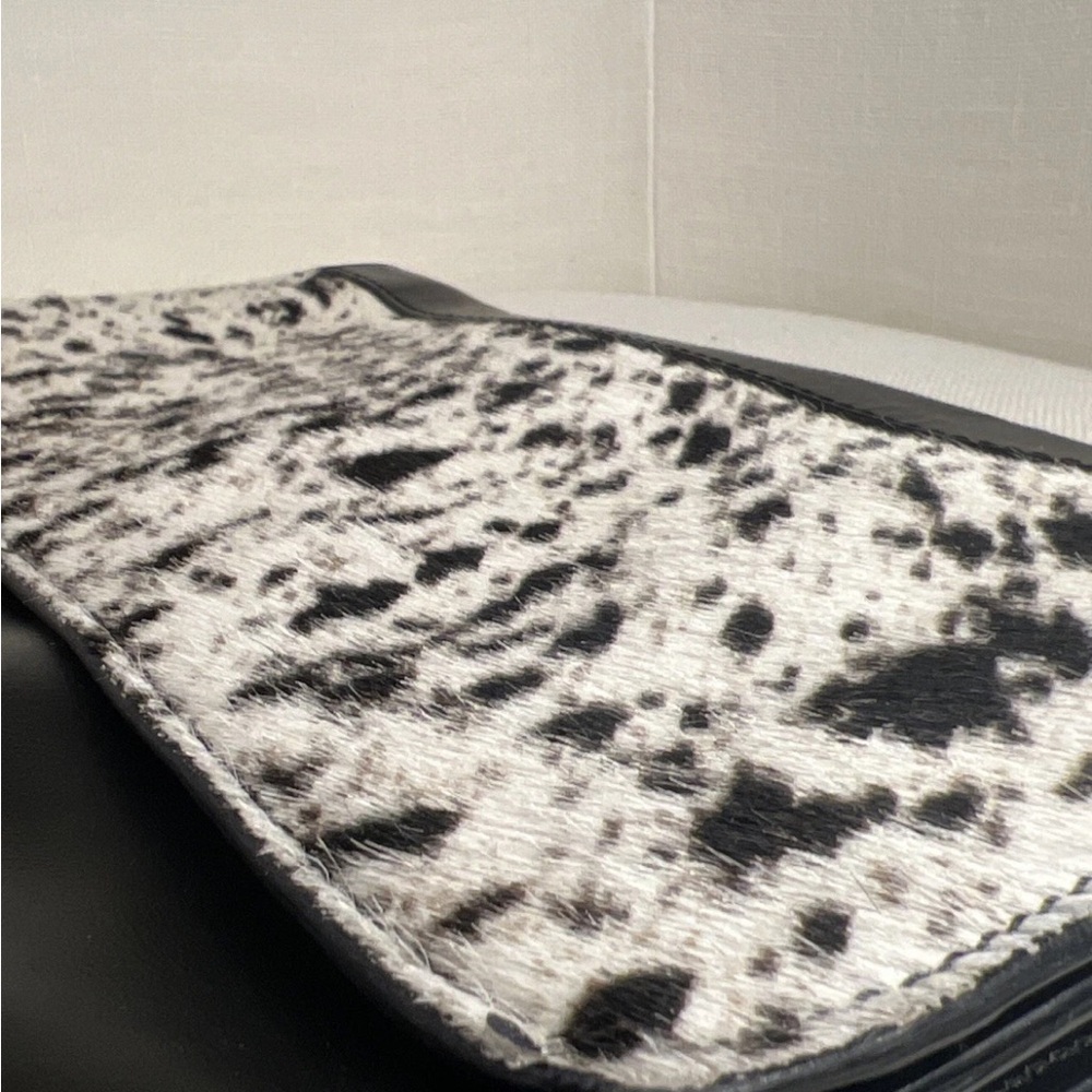 ALLSAINTS Black and White Animal Print Clutch - Picture 7 of 8